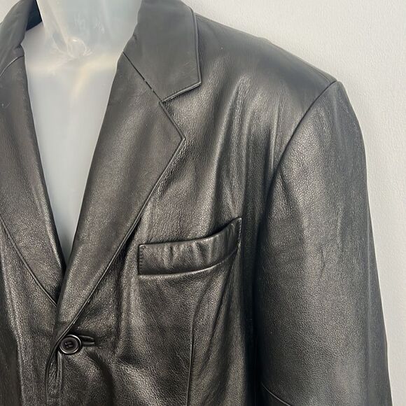 Wilson’s Vintage Men’s M Black Leather Jacket Excellent! - Picture 4 of 13